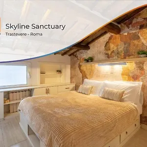 15 Min From Piazza Venezia Skyline Sanctuary In Trastevere Apartment